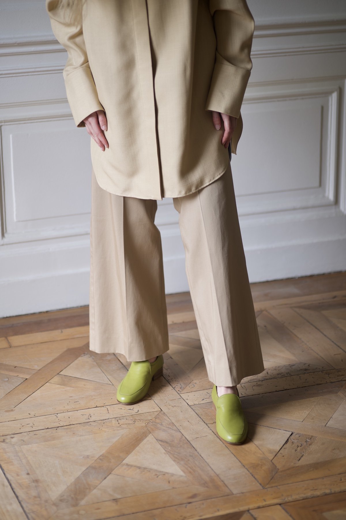 Anne Thomas Lo Nappa Loafers - Aloé - Image 1 of 4