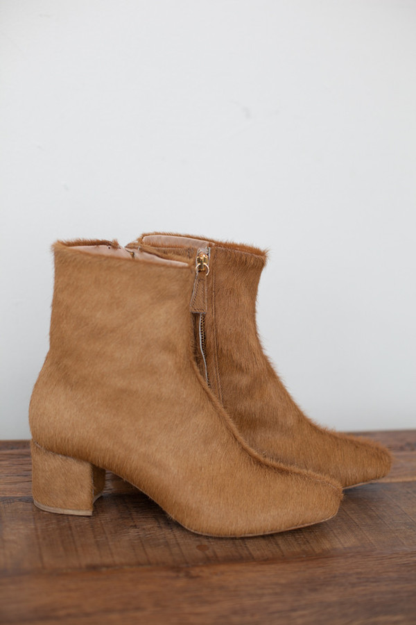 Brother Vellies Kaya Short Boot in Honey Calf Hair
