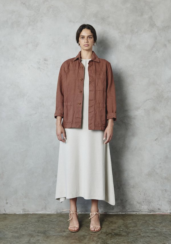 First Rite Linen Canvas Work Jacket First Rite Linen Canvas Work Jacket
