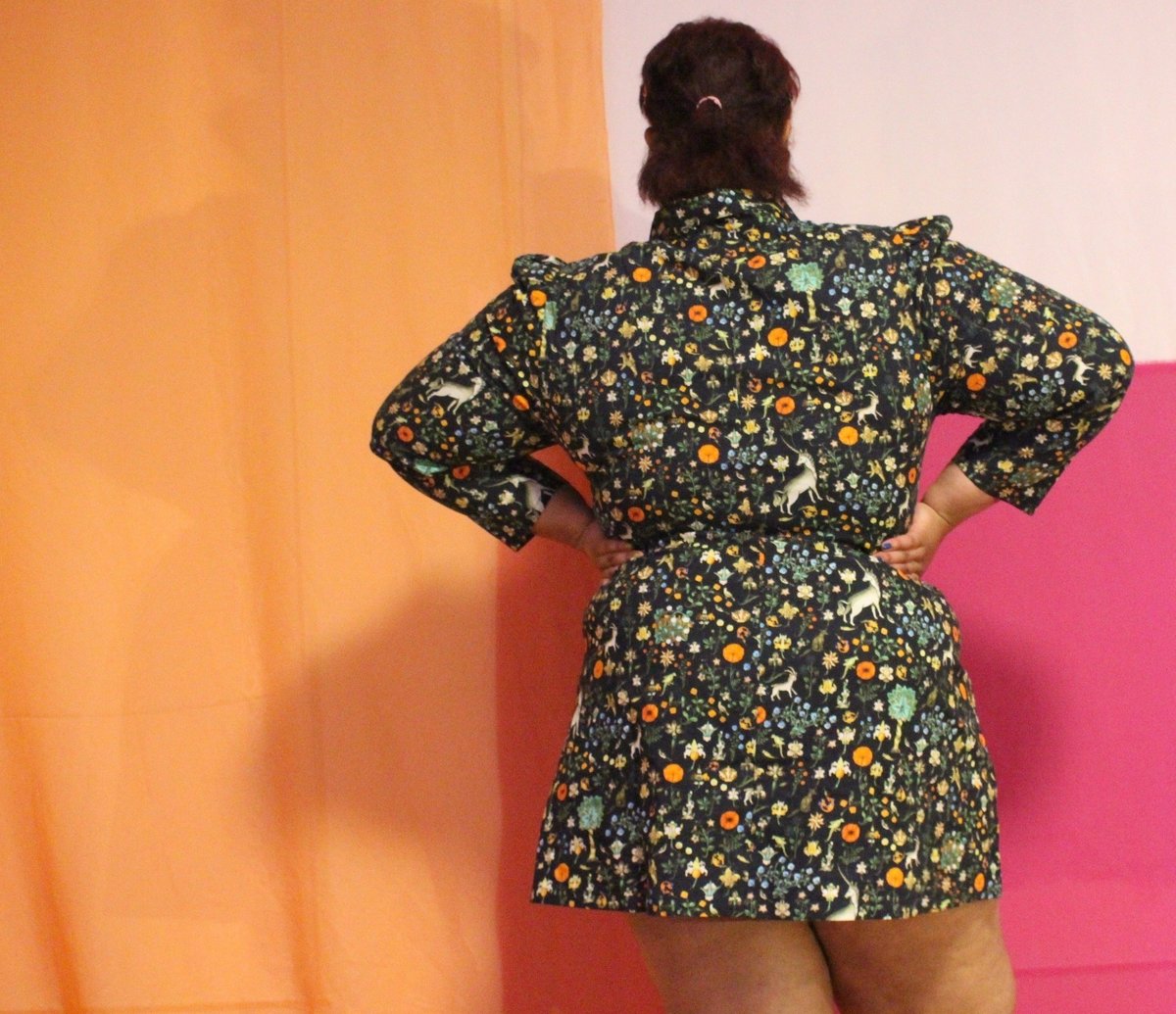 Samantha Pleet Leap Dress - Black Illuminated - Image 7 of 14