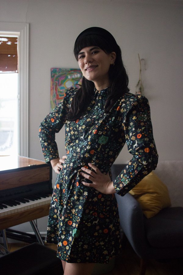 Samantha Pleet Leap Dress - Black Illuminated