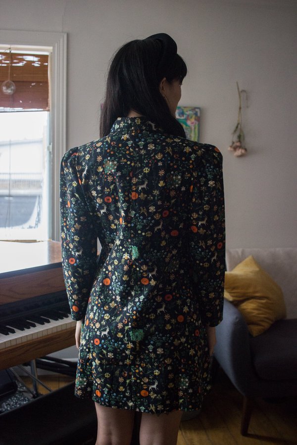 Samantha Pleet Leap Dress - Black Illuminated