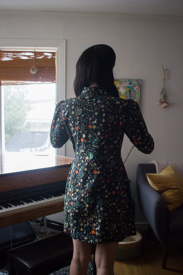 Samantha Pleet Leap Dress - Black Illuminated