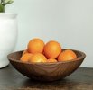CLEMENTINE'S Black Walnut Round Wooden Bowl - Thumbnail 1