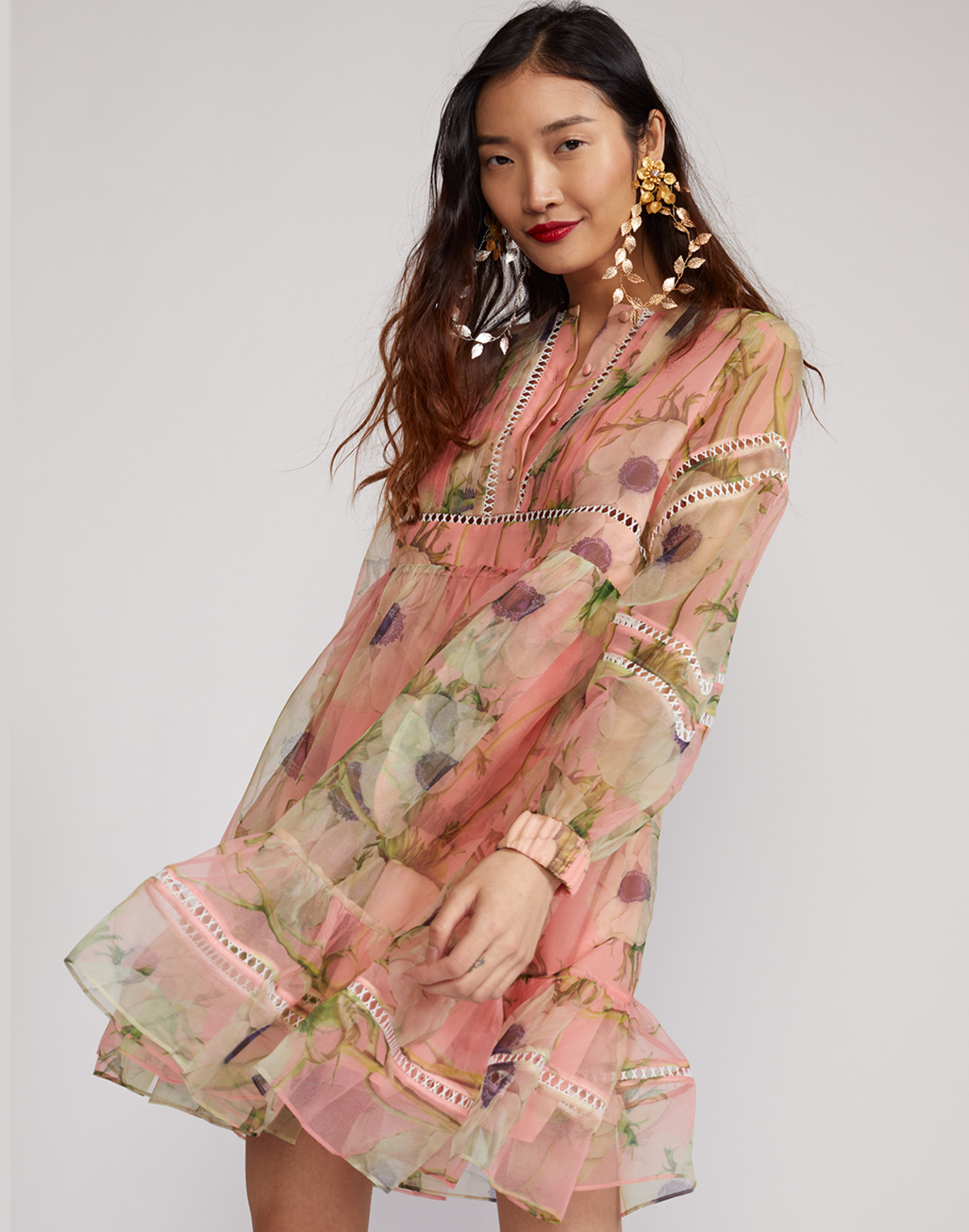 cynthia rowley poppy organza dress Poppy Organza Dress in Peach Poppy