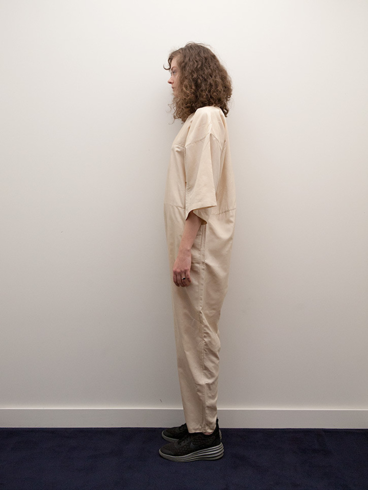 Electric Feathers Boat Jumpsuit, Straw - Image 2 of 3