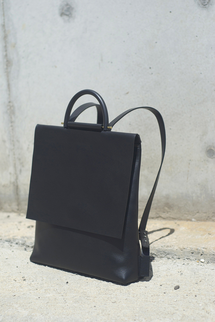 Building Block Leather Rucksack Garmentory