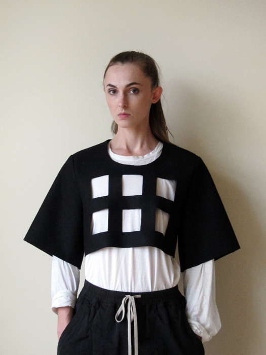 Nancy Stella Soto Bonded Wool Cropped Shell Nancy Stella Soto Bonded Wool Cropped Shell