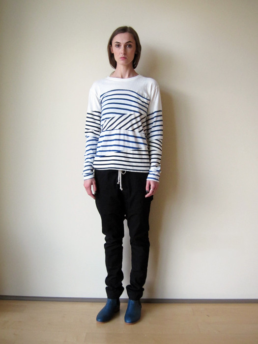 Unisex Kapital Border Jersey Slash Patchwork T Unisex Kapital Border Jersey Slash Patchwork T