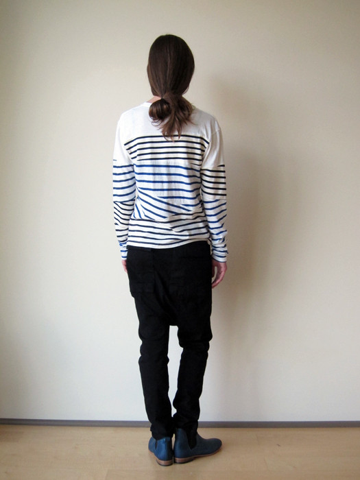 Unisex Kapital Border Jersey Slash Patchwork T Unisex Kapital Border Jersey Slash Patchwork T