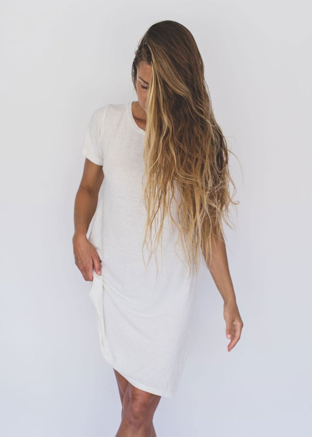 Jungmaven Rae Line Dress - Canvas | Garmentory