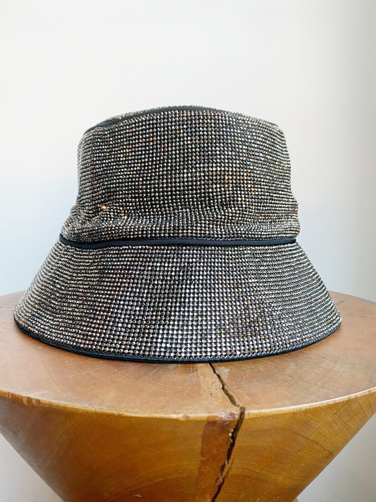 [Pre-loved] Kara Hematite Rhinestone Bucket Hat W Tags - Image 1 of 1