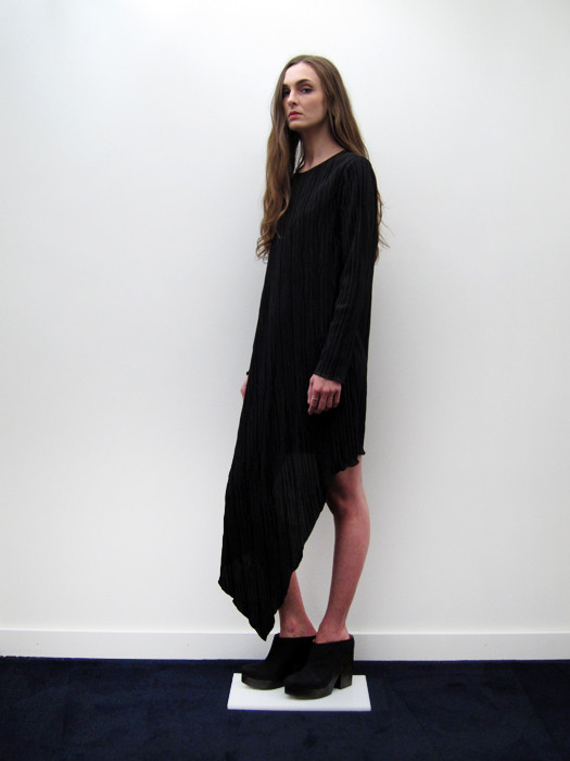 Ann-Sofie Back Broken Hem Long Sleeve Dress Ann-Sofie Back Broken Hem Long Sleeve Dress