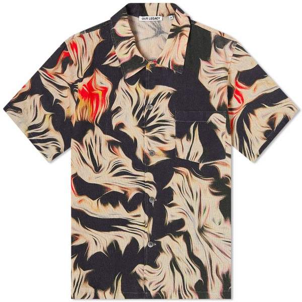 Our Legacy Shortsleeve Box Shirt - Platigyra Print | Garmentory