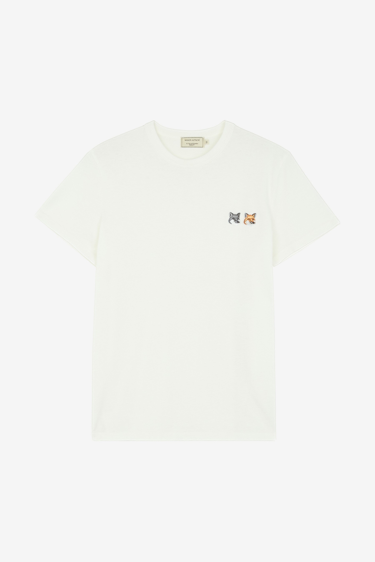 Maison Kitsuné Double Fox Head Tee - Latte - Image 1 of 2