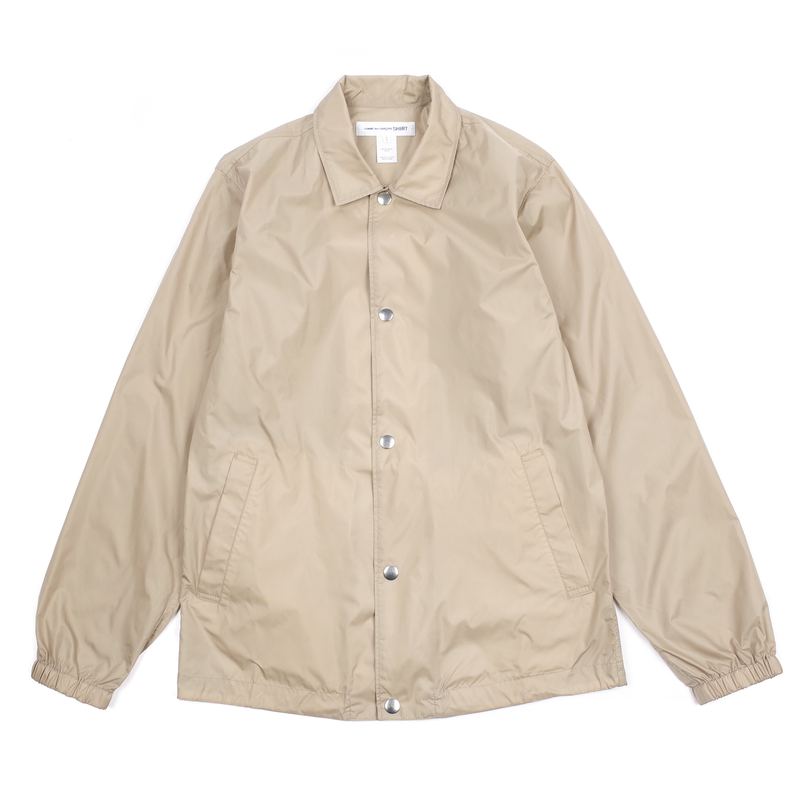 Comme Des Garcons Yue Minjun Printed Coach Jacket - Beige