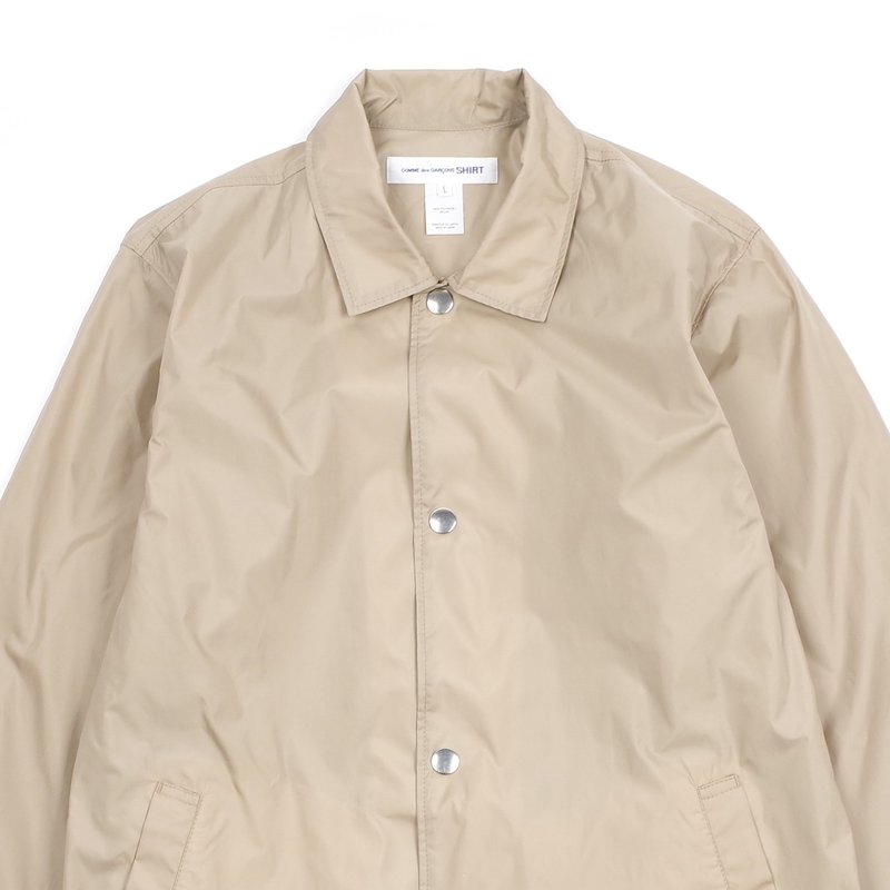 Comme Des Garcons Yue Minjun Printed Coach Jacket - Beige | Garmentory