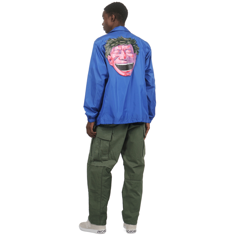 ジャケット・アウター COMME des GARCONS SHIRT Yue Minjun nylon Comme Des Garcons Shirt Yue Minjun jacket in blue - Blue