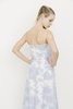 Suno Organza Jacquard Dress - White/Lilac - Thumbnail 5