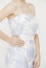 Suno Organza Jacquard Dress - White/Lilac - Thumbnail 6