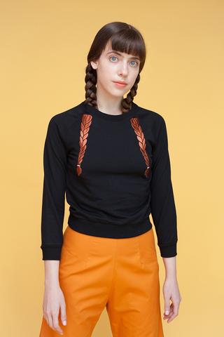 Samantha Pleet Braid Sweater Samantha Pleet Braid Sweater