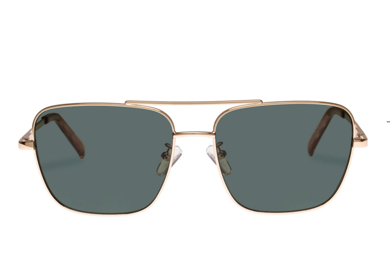 Le Specs Hercules Sunglasses Le Specs Hercules Rose Gold-Tone Square Aviator – Eyedictive main image 4