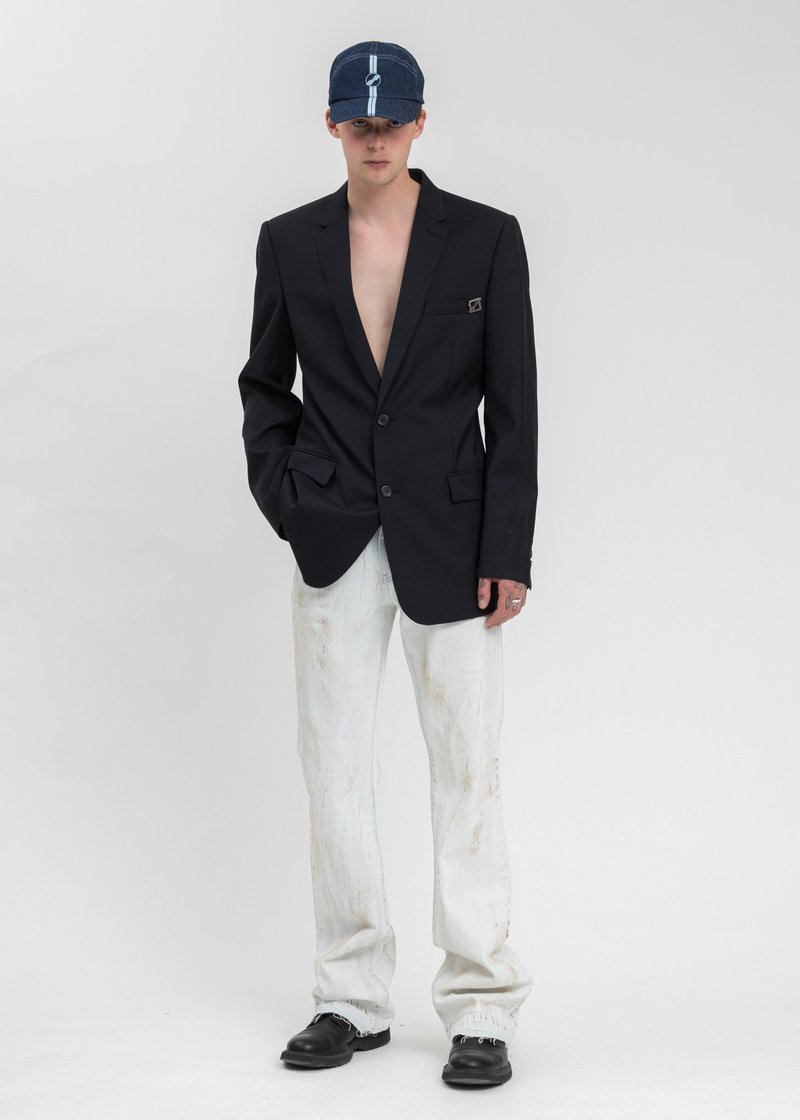 we11done Denim Sailing Cap - Indigo Blue