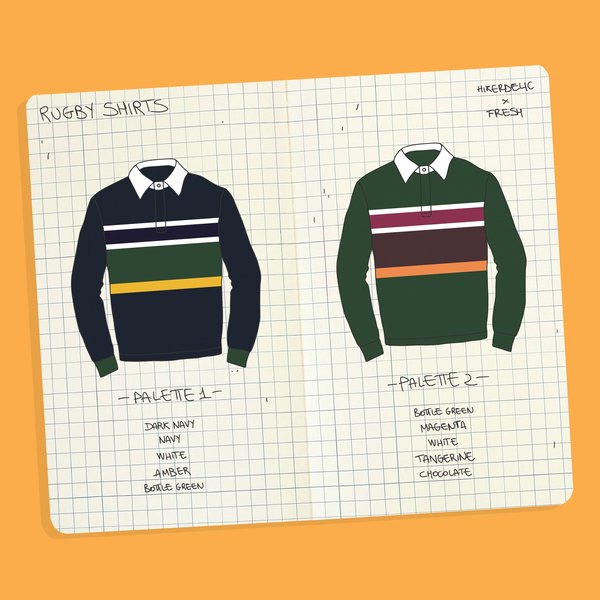 Chikahisa Studio x Fresh Store Torino Green Rugby Shirt