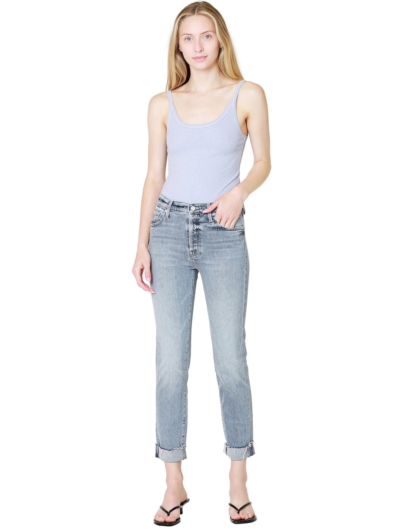 Mother Denim The Scrapper Cuff Ankle 