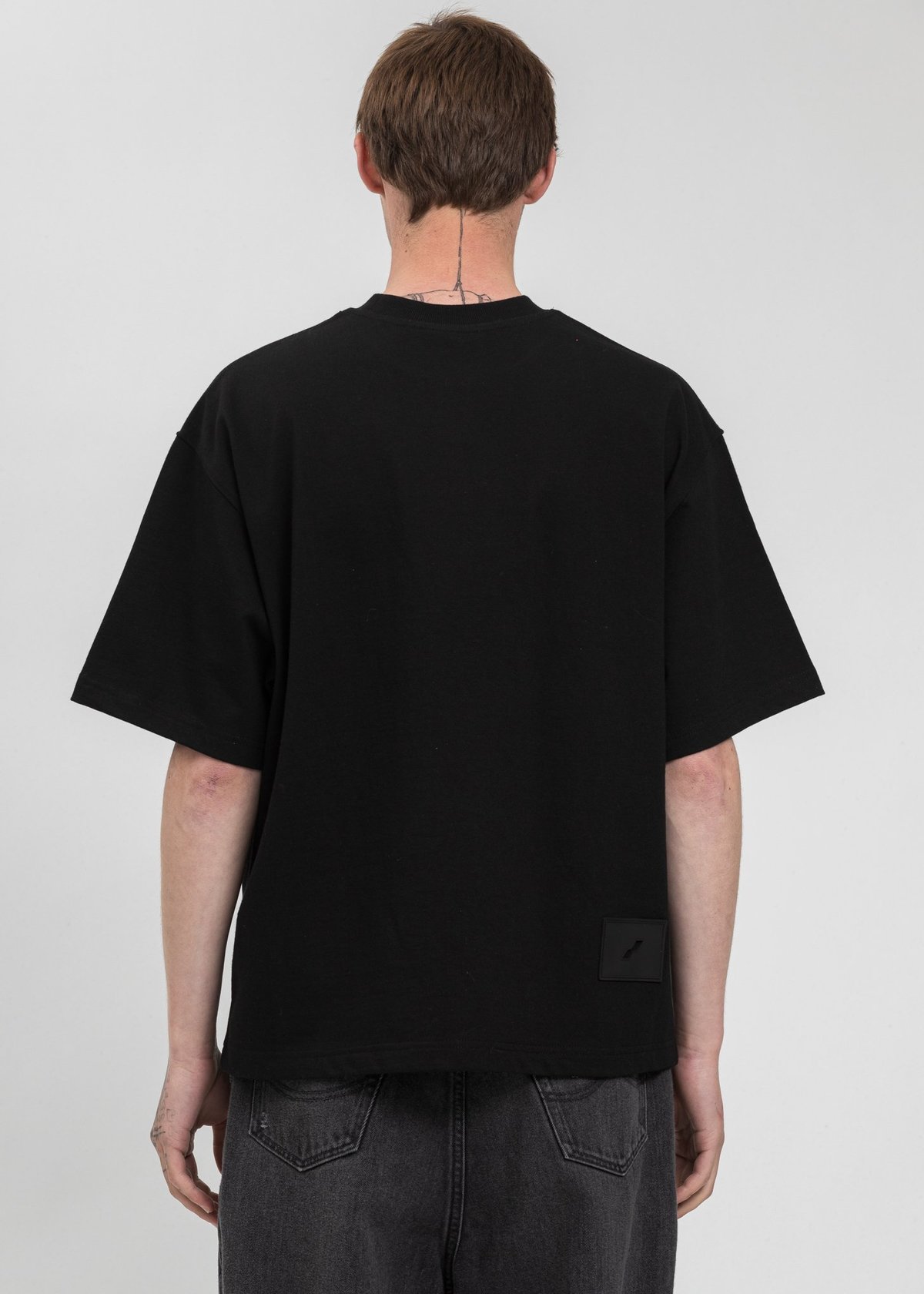 トップス WE11DONE / Patched Mirror Logo / SIZE:S Black-Mirror-Logo-T-Shirt-