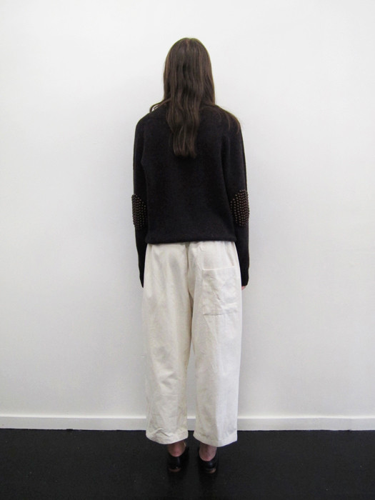 Unisex Rowena Sartin Cropped Split Knee Pant Unisex Rowena Sartin Cropped Split Knee Pant