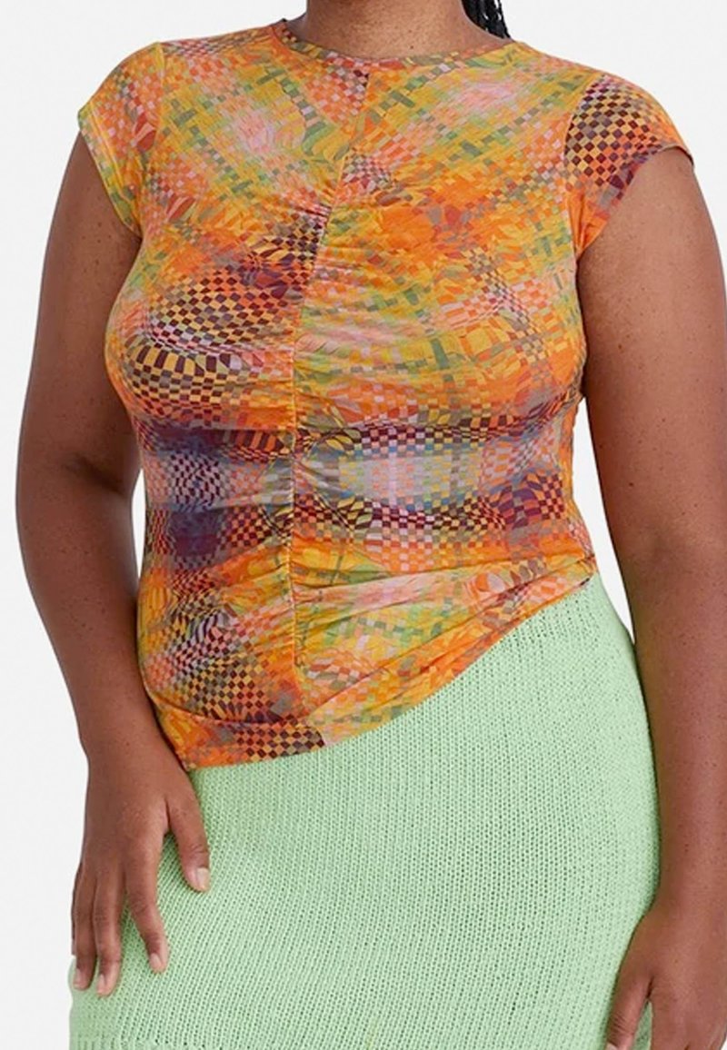 paloma wool ビーズ装飾付きブラウンベアトップ paloma wool ビーズ装飾付きブラウンベアトップ