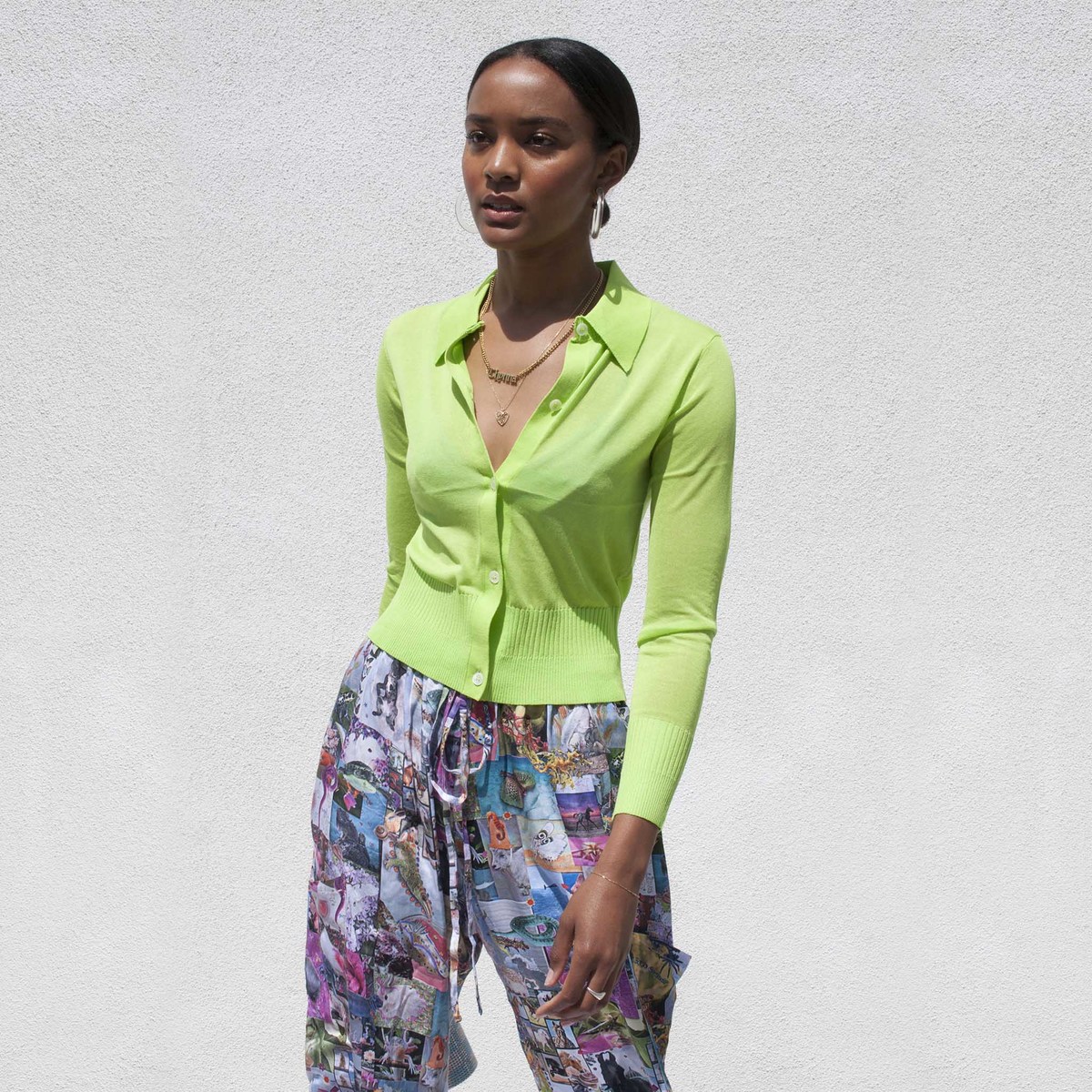Maryam Nassir Zadeh Ceylon Cardigan - Pomelo | Garmentory