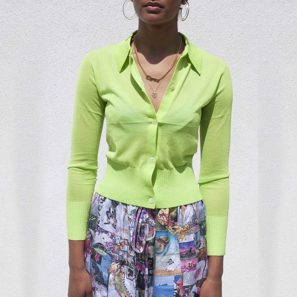 Maryam Nassir Zadeh Ceylon Cardigan - Pomelo | Garmentory