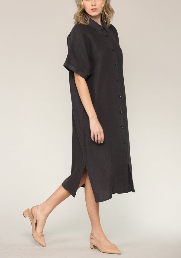 Filosofia Alexa Linen Shirt Dress - Ink