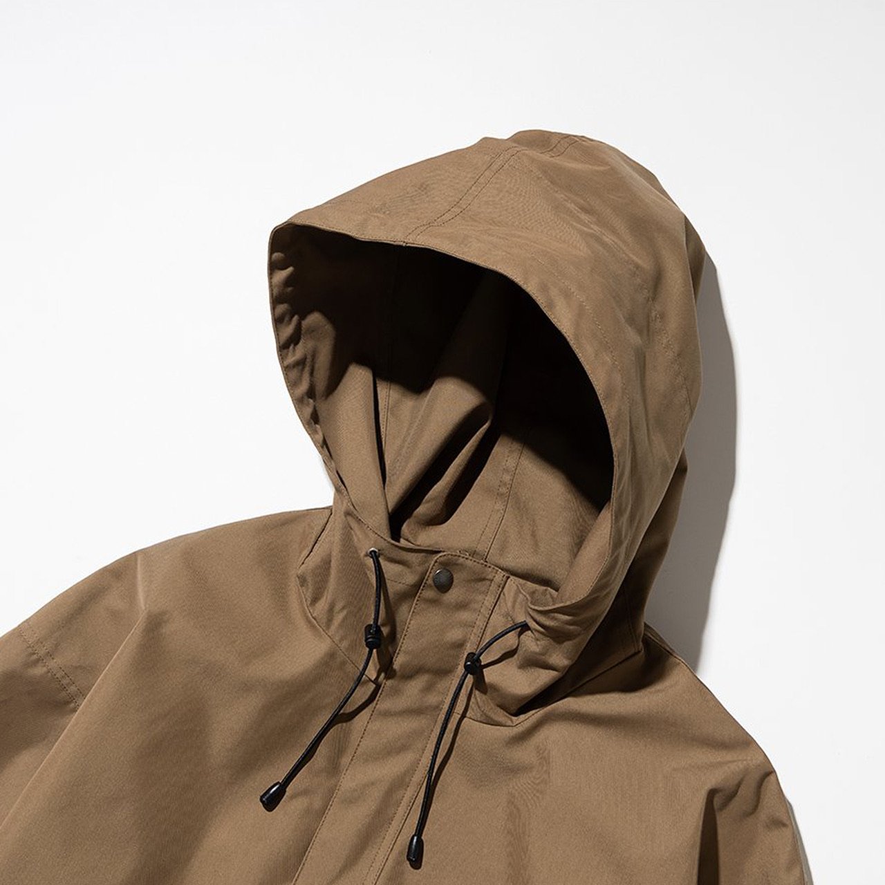 UNIFORM BRIDGE Smock Anorak Jacket Brown Garmentory