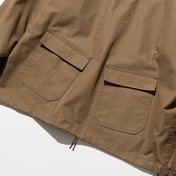 UNIFORM BRIDGE Smock Anorak Jacket Brown Garmentory