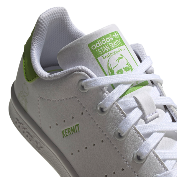 Kids adidas Stan Smith x Kermit the Frog FY6534 shoes - White | Garmentory