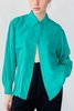 Vintage Silk Blouse - Aqua - Thumbnail 2