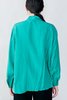 Vintage Silk Blouse - Aqua - Thumbnail 4