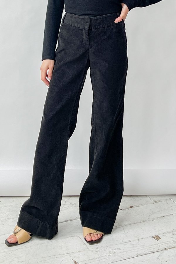 Black Wide Leg Corduroy Pants (S-M) | Garmentory