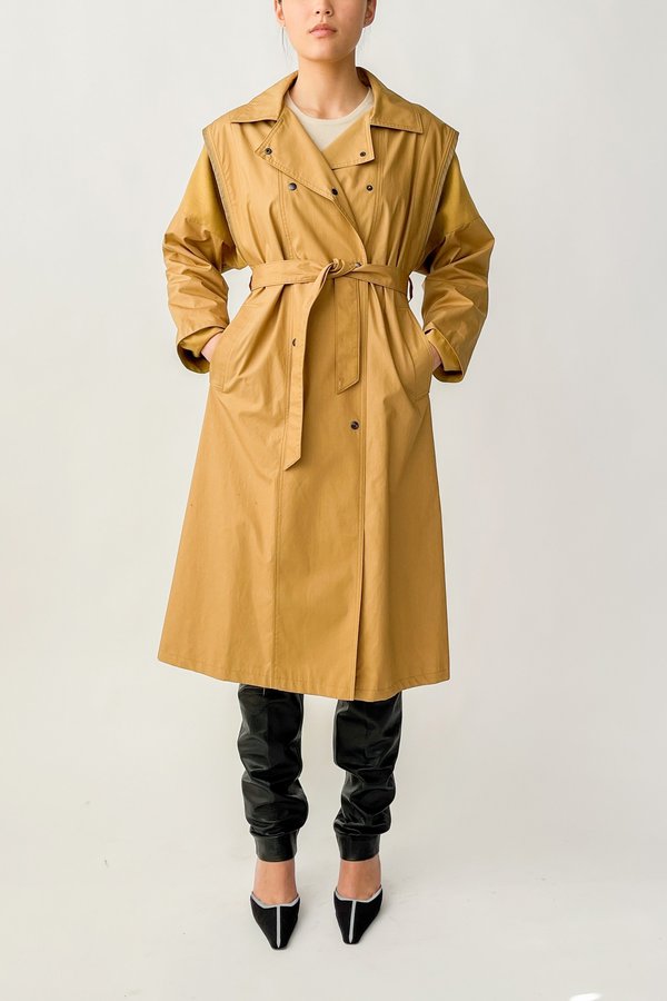 Vintage Cotton Twill Wrap Jacket - Camel Vintage Cotton Twill Wrap Jacket - Camel