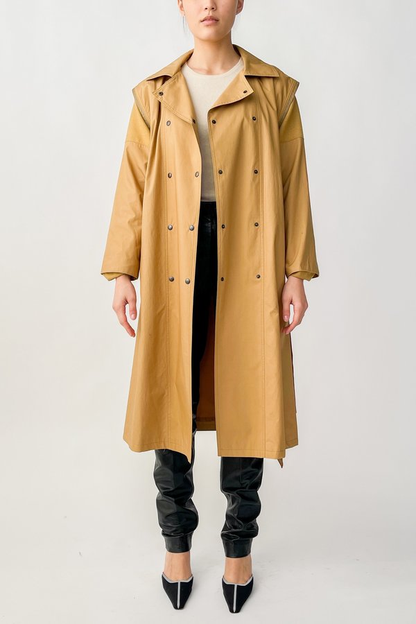 Vintage Cotton Twill Wrap Jacket - Camel Vintage Cotton Twill Wrap Jacket - Camel