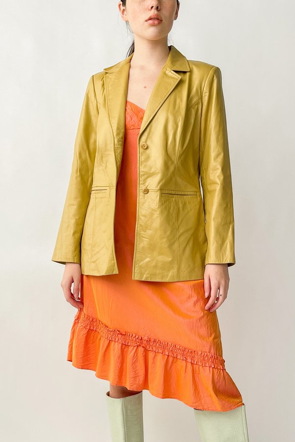 Vintage Leather Jacket - Chamomile Vintage Leather Jacket - Chamomile