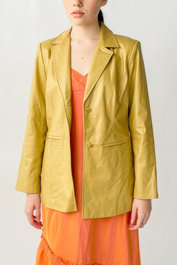 Vintage Leather Jacket - Chamomile Vintage Leather Jacket - Chamomile