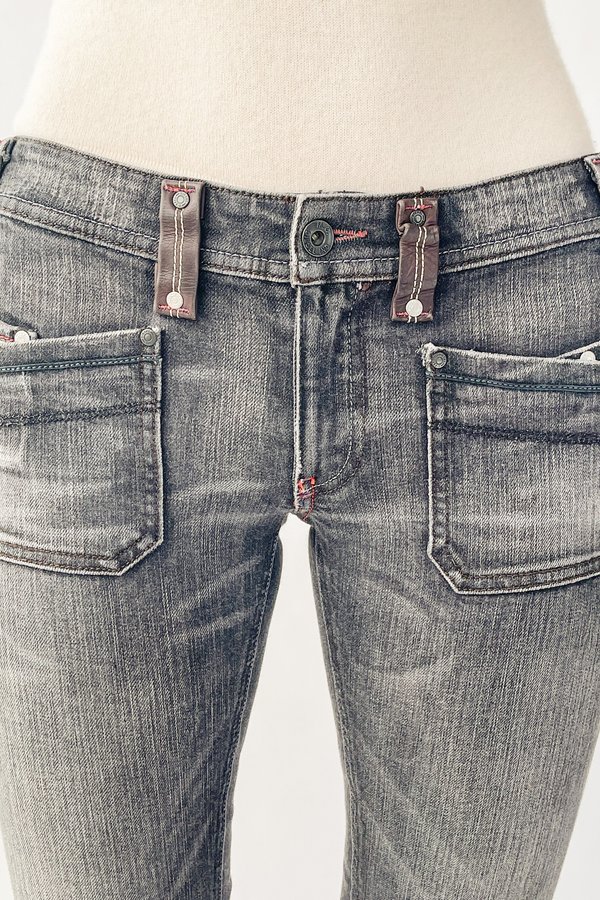 Vintage Low Rise Denim - Faded Black Vintage Low Rise Denim - Faded Black