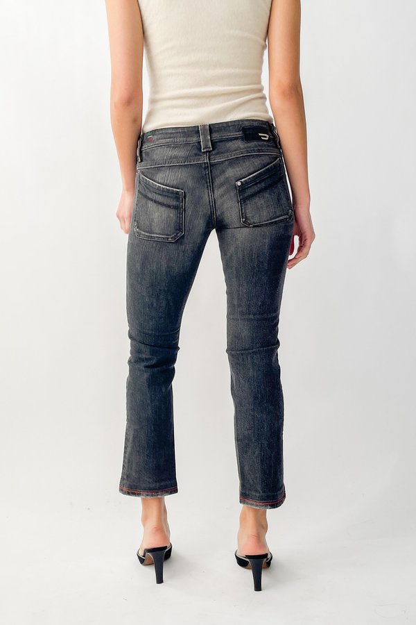 Vintage Low Rise Denim - Faded Black Vintage Low Rise Denim - Faded Black