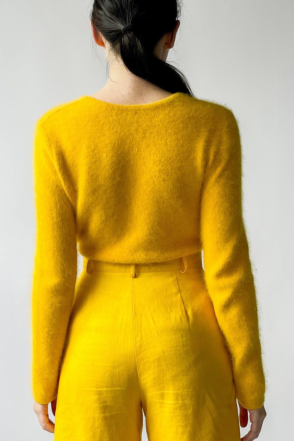 Vintage Angora Sweater Lemon Garmentory