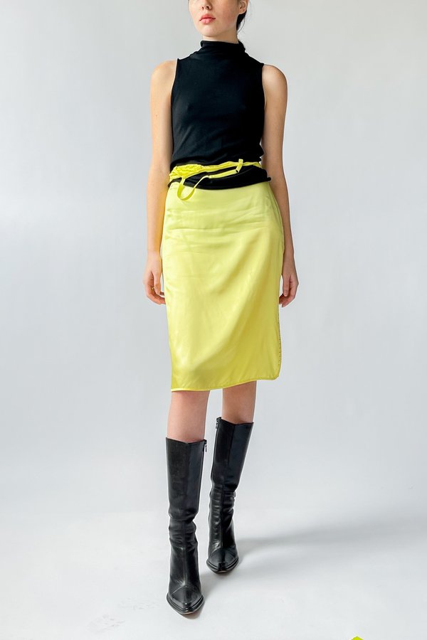 Vintage Rhinestone Slip Skirt - Lemon Vintage Rhinestone Slip Skirt - Lemon