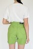 Vintage High Rise Denim Shorts - Lime - Thumbnail 3